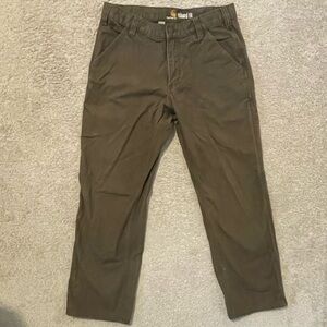 Olive Green Construction Pants